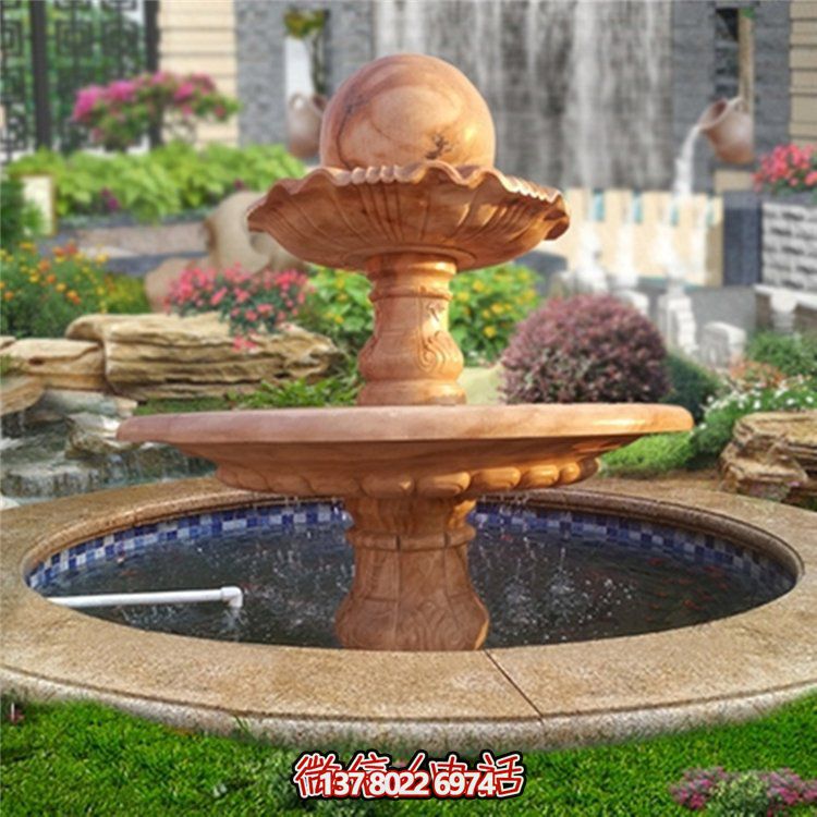 歐式紅色風(fēng)水球裝飾，營造美麗晚霞?xì)庀? title=