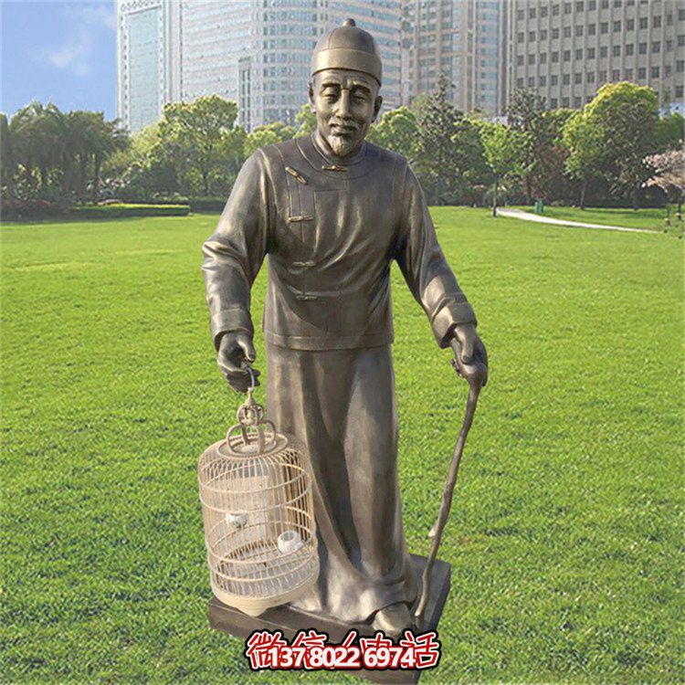 仿古風格玻璃鋼雕像，為公園提供優(yōu)雅的民俗裝飾