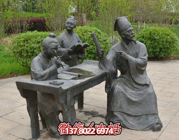 古代庭院景區(qū)，一起讀書(shū)、雕塑、感受古風(fēng)