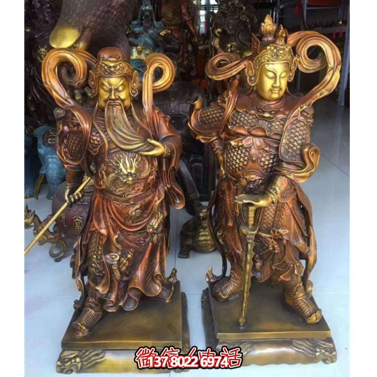 九龍關公神像擺件