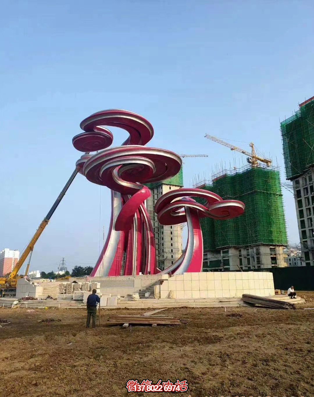 玻璃鋼祥云彩繪雕塑，個(gè)性創(chuàng)意景區(qū)裝飾