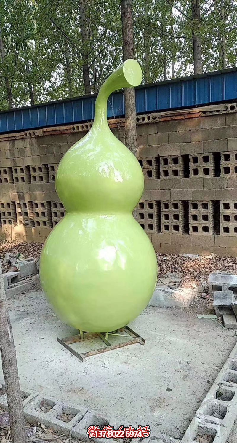 玻璃鋼烤漆園林葫蘆雕塑，點亮景區(qū)