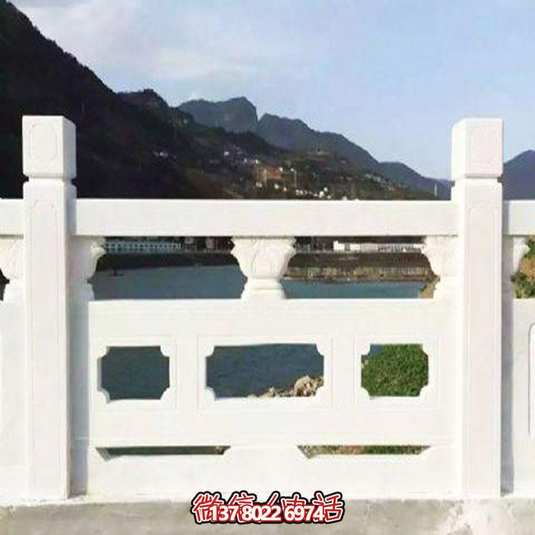 大理石雕刻石欄桿，美輪美奐，護(hù)佑家園
