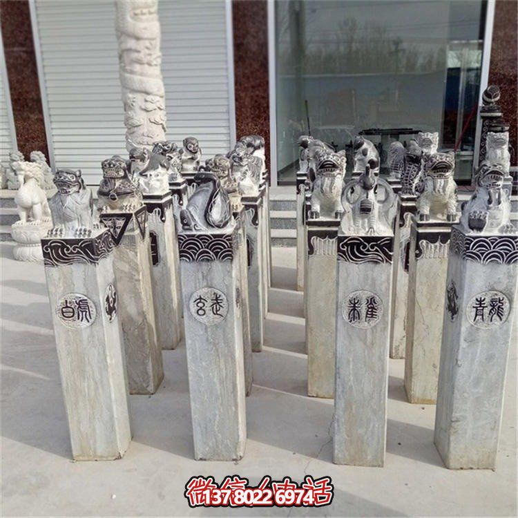 精美大理石雕塑，辟邪鎮宅，拴馬樁大型裝飾