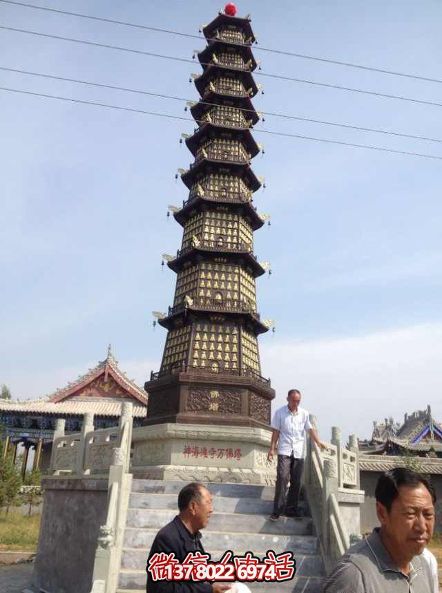 佛塔雕塑-鑄鐵千佛塔寺廟景觀裝飾擺件 佛塔雕塑-鑄鐵千佛塔寺廟景觀裝飾擺件