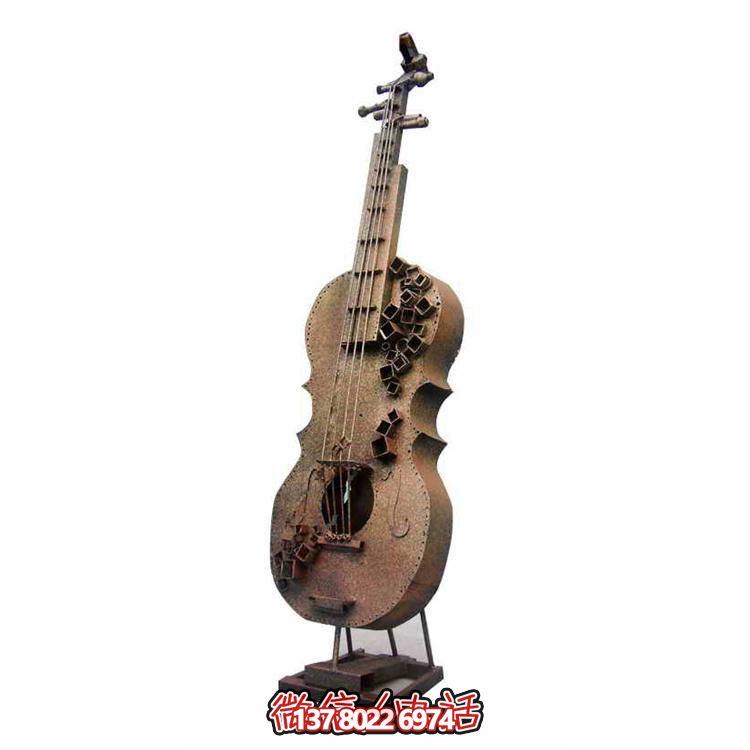 商場(chǎng)裝飾不銹鋼創(chuàng)意大提琴樂(lè)器雕塑