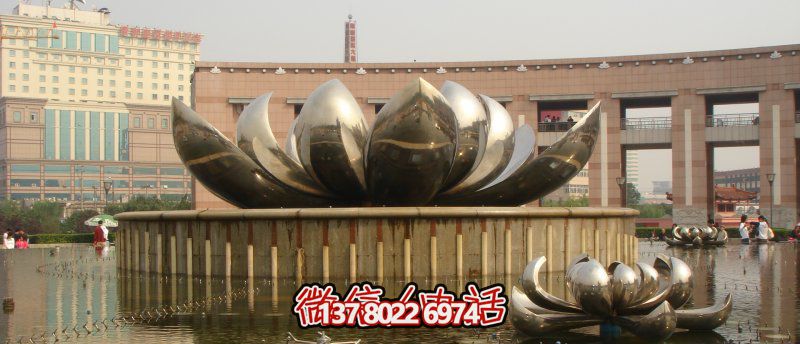 廣場(chǎng)不銹鋼創(chuàng)意抽象鐵藝景觀盛開(kāi)的荷花雕塑 廣場(chǎng)不銹鋼創(chuàng)意抽象鐵藝景觀盛開(kāi)的荷花雕塑