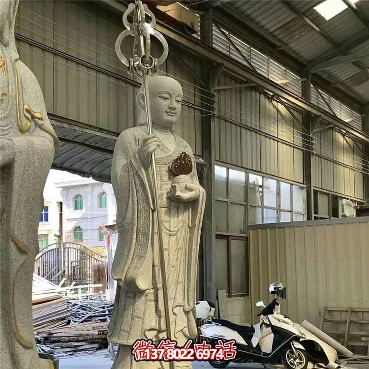 大理石石雕戶(hù)外園林景觀地藏王雕塑