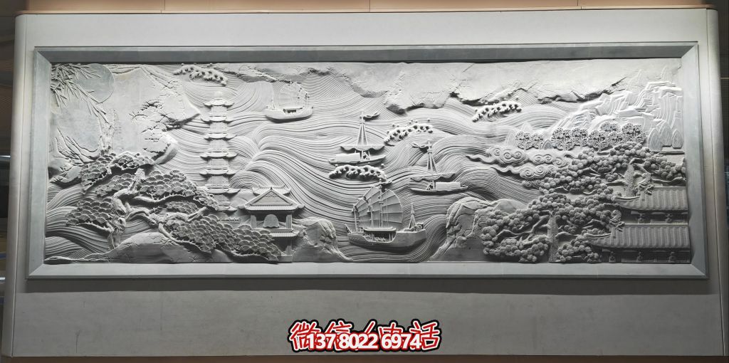 古韻山海景，帆影塔光共逸興